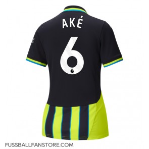 Manchester City Nathan Ake #6 Replik Auswärtstrikot Damen 2024-25 Kurzarm